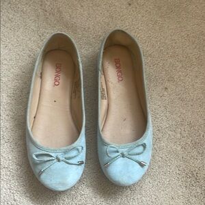 BONGO Blue Flats with Bow Detail